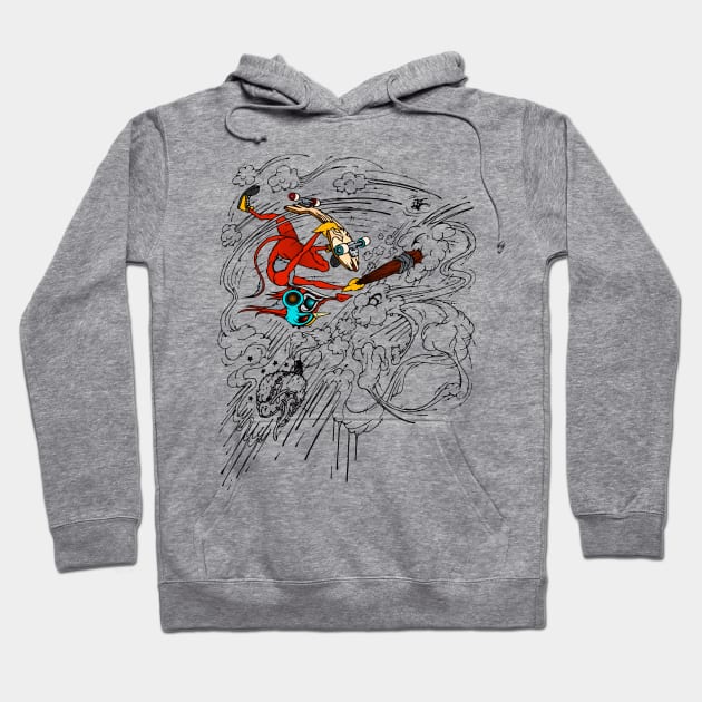 skater fox gift 2 Hoodie by roombirth